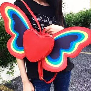 Rainbow LGBTQ Butterfly Mini Backpack Dolls Kill